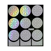 Naklejki do paznokci szablon do malowania wzorów holo Nr nf316 Allepaznokcie