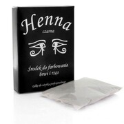 Henna szczecińska w proszku do farbowania brwi i rzęs czarna 25 g Allepaznokcie