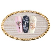 Podkładka ramka ekspozytor do zdjęć i prezentacji tipsów CG 15 złota 47 x 75 mm Allepaznokcie