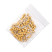 Mikroringi z silikonem do przedłużania włosów 5 mm kolor Nr 8 woreczek 100 szt Allepaznokcie