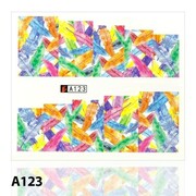 Naklejki wodne do paznokci arkusz 6,5 x 5,5 cm na 10 palców a Nr 123 Allepaznokcie