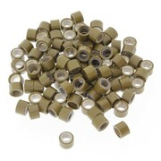 Mikroringi z silikonem do przedłużania włosów 6 mm kolor Nr 7 woreczek 100 szt Allepaznokcie