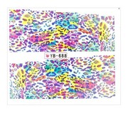 Naklejki wodne do paznokci arkusz 6,5 x 5,5 cm na 10 palców yb Nr 688 Allepaznokcie