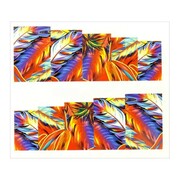 Naklejki wodne do paznokci arkusz 6,5 x 5,5cm na 10 palców A Nr 122 Allepaznokcie