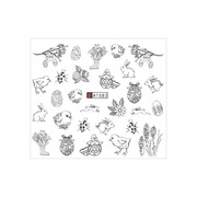 Naklejki wodne do paznokci wielkanocne A 1583 Allepaznokcie