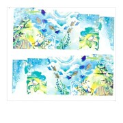 Naklejki wodne do paznokci arkusz 6,5 x 5,5 cm na 10 palców yb Nr 741 Allepaznokcie