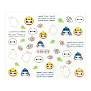 Naklejki wodne do paznokci bajkowe YB- 875 Allepaznokcie