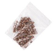 Mikroringi z silikonem do przedłużania włosów 5 mm kolor Nr 5 woreczek 100 szt Allepaznokcie