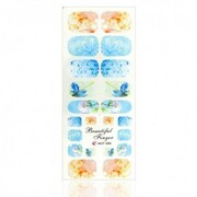 Naklejki wodne do paznokci arkusz 12,7 x 5,5 cm hot Nr 345 Allepaznokcie