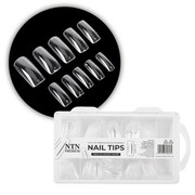 Tipsy do szybkiego przedłużania paznokci Nail Tips NTN Premium kwadrat 100 szt NTN Premium