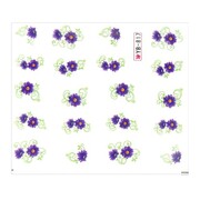 Naklejki wodne do paznokci arkusz 6,5 x 5,5 cm na 10 palców yb Nr 817 Allepaznokcie