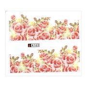 Naklejki wodne do paznokci arkusz 6,5 x 5,5 cm na 10 palców a Nr 163 Allepaznokcie