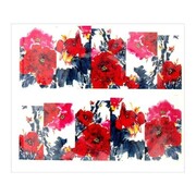 Naklejki wodne do paznokci arkusz 6,5 x 5,5cm na 10 palców yb Nr 954 Allepaznokcie