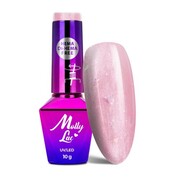 Lakier hybrydowy LED/UV Gel Polish MollyLac Sparkling French Nr 706 Wedding mermaid HEMA/Di-HEMA Free 10 g MollyLac