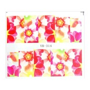 Naklejki wodne do paznokci arkusz 6,5 x 5,5 cm na 10 palców yb Nr 314 Allepaznokcie