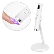 Lampa do paznokci LED 5W Molly Nails do lakierów hybrydowych żeli i akrylożeli bezprzewodowa biała I2 3m długości kabla Molly Nails