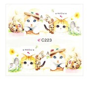 Naklejki wodne do paznokci arkusz 7 x 6,5 cm na 10 palców c Nr 223 Allepaznokcie