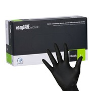 Rękawiczki jednorazowe nitrylowe diagnostyczne i ochronne Easycare nitrile Black rozmiar L czarne 100 szt Zarys