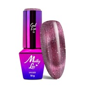 Lakier hybrydowy LED/UV Gel Polish MollyLac Cat Eye Foxy Eyes Nr 554 Blink Bling 10g MollyLac