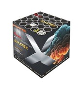 Amatex PS-CF2-2530A tytanowo złote wierzby wyrzutnia fajerwerków 25 strzałów 30 mm F2 Pyroshine