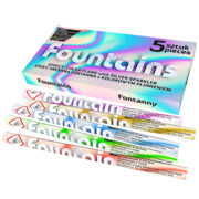 Srebrne fontanny z kolorowymi flarami JF100 ognie bengalskie 5 szt. Jorge F1 Jorge