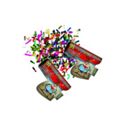 Konfetti Party Pistols 4 szt. TXF159 - małe pistolety party F1 Triplex