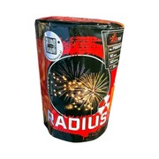 PXB2227 Radius wyrzutnia fajerwerków 10 strzałów 30 mm Piromax F2 Piromax