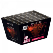 Red Wave Crossette XB3016 wyrzutnia fajerwerków Profi Line 70 strzałów 20 mm Triplex F3 Triplex