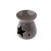Kominek ceramiczny gwiazdy 9,6 x 11 x 9,6 cm (brązowy) Dakls