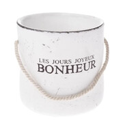 Osłonka betonowa Wiaderko 16 x 16 x 17 cm (biała) Dakls