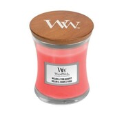 Świeca WoodWick Melon & Pink Quartz, mała (85g) WoodWick