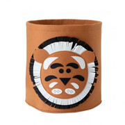 Filcowy pojemnik na zabawki Lew 35 x 35 x 35 cm (brązowy) eCarla