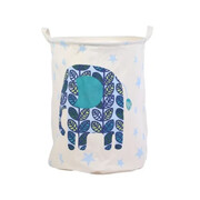 Materiałowy kosz na zabawki Słoń 50 x 40 x 40 cm (kremowy) eCarla