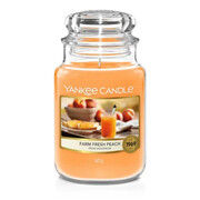 Świeca Yankee Candle Farm Fresh Peach, duży słoik (623g) Yankee Candle
