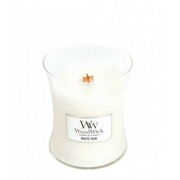 Świeca WoodWick White Teak, średnia (275g) WoodWick