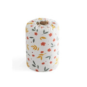 Materiałowy pojemnik worek Kwiaty 70 x 32 x 32 cm (biały) eCarla