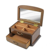 Drewniana szkatułka na biżuterię 10 x 20 x 12 cm (brązowa) Art-Pol