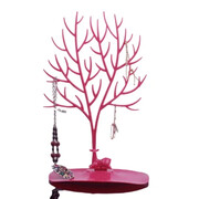 Ekspozytor na biżuterię Drzewo 41 x 25 cm (czerwony) eCarla