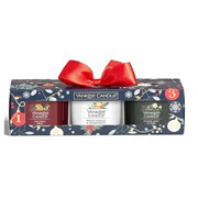 Zestaw Yankee Candle Countdown to Christmas 3 mini świece, granatowy Yankee Candle