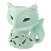 Kominek ceramiczny Lisek 12 x 11 x 10 cm (miętowy) Dakls