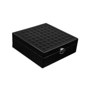 Szkatułka na biżuterię 8,5 x 25,3 x 25,3 cm (czarna) eCarla