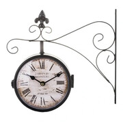 Zegar ścienny dwustronny Jardin de Monceau (czarny) Art-Pol