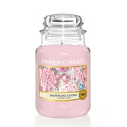 Świeca Yankee Candle Snowflake Cookie, duży słoik (623g) Yankee Candle