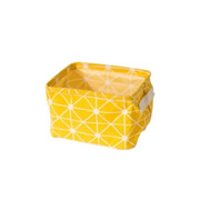 Materiałowy pojemnik Gwizdy 13 x 17 x 14 cm (żółty) eCarla