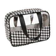 Kosmetyczka damska Torebka 9 x 8,5 x 25 cm (biało-czarna) eCarla