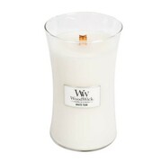 Świeca WoodWick White Teak, duża (609g) WoodWick