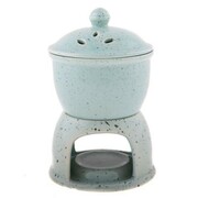 Kominek ceramiczny z pokrywą 10 x 12 x 10 cm (błękitny) Dakls