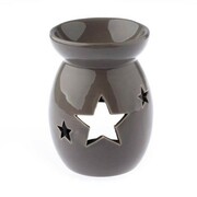 Kominek ceramiczny gwiazdy 9,8 x 14 x 9,8 cm (brązowy) Dakls