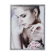 Metalowa ramka na zdjęcia 15 x 20 cm (srebrna z kryształkami) Art-Pol