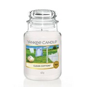 Świeca Yankee Candle Clean Cotton, duży słoik (623g) Yankee Candle